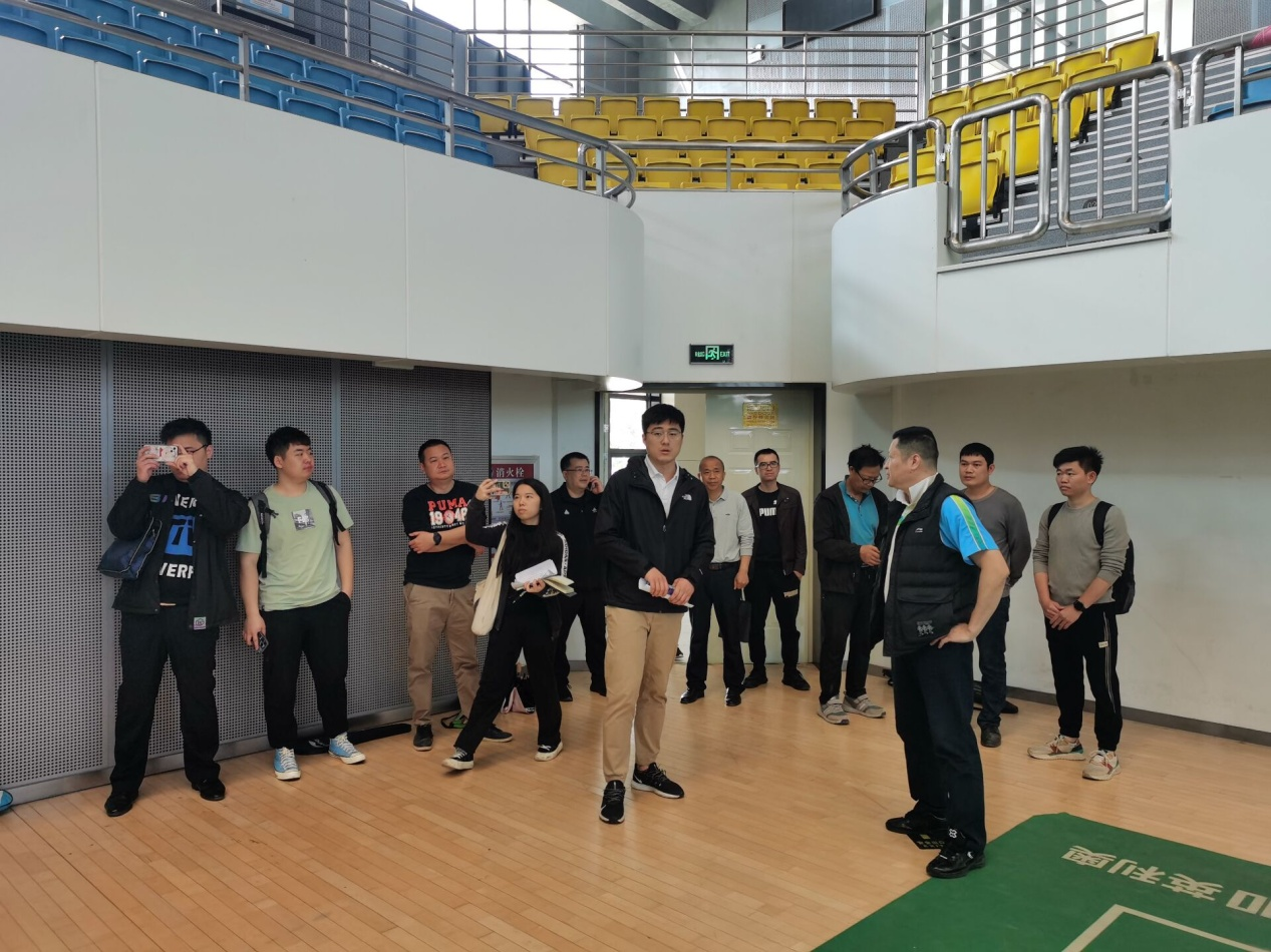 吳浩然工程師一行調研場館建設情況