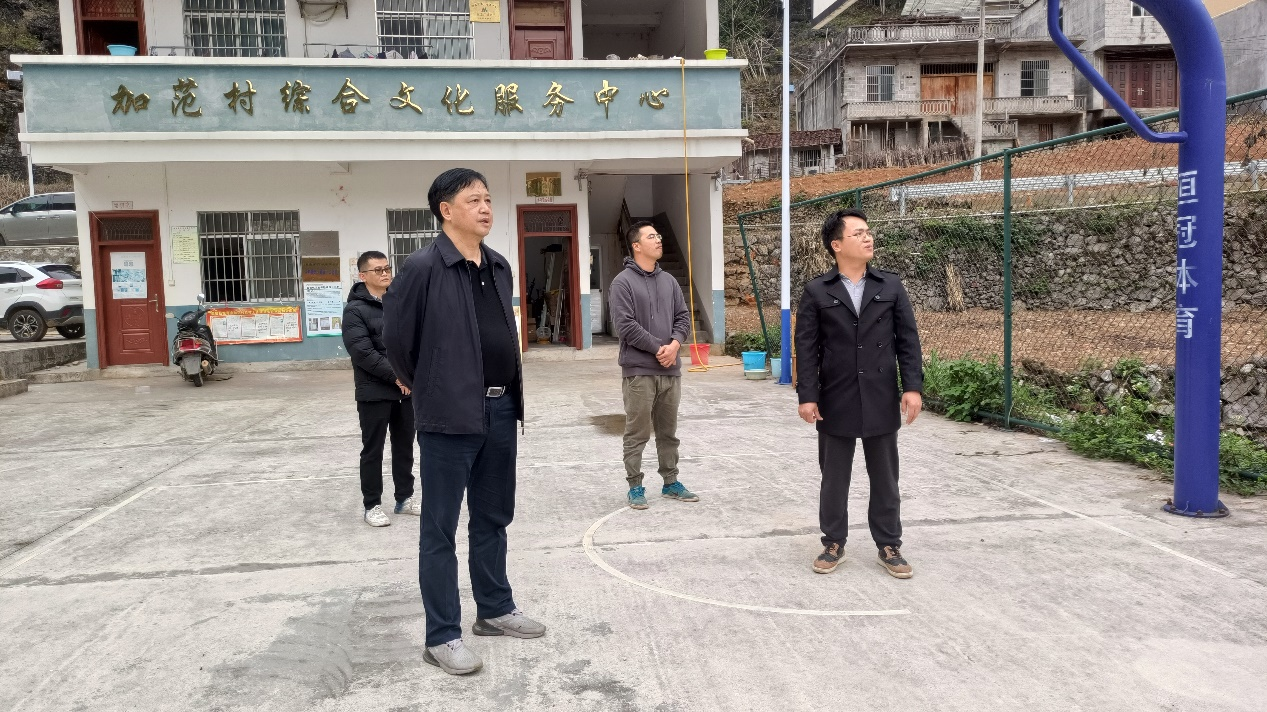 龍灣鄉加范村調研現場